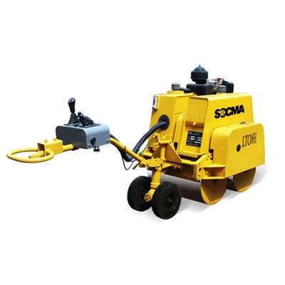 Drevet Vibrerende Walkbehind Road Roller 700 kg Baby Hand Road Roller Compactor