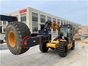 3.5 Ton teleskopløfter festet Trye håndteringsklemme