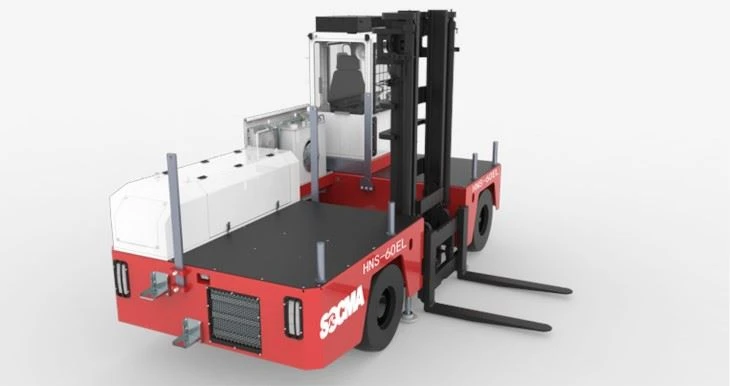 Side Load Forklift Machine Electric Diesel Loader
