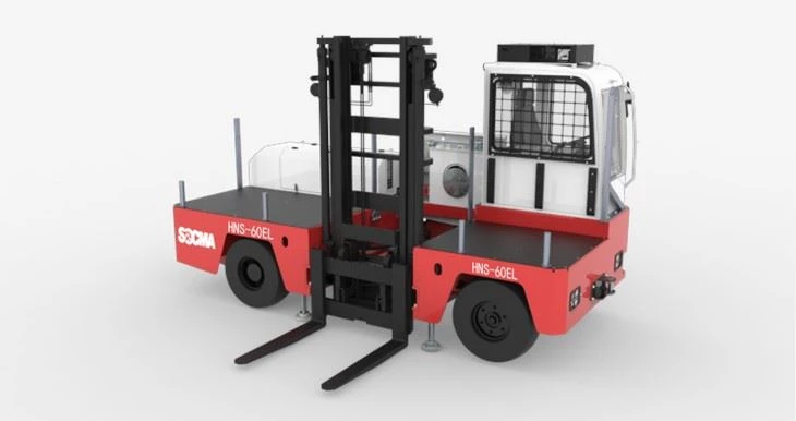 Side Load Forklift Machine Electric Diesel Loader